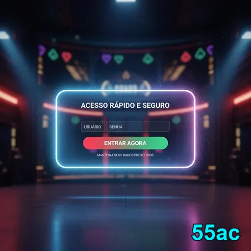 Tela de login da 55ac para acesso rápido e seguro.