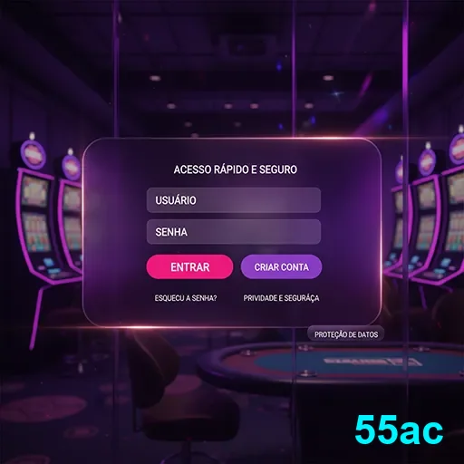 Tela de login da 55ac com acesso rápido e seguro.