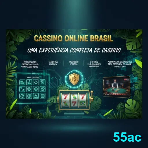 Imagem mostrando a interface de promoções da 55ac com jogos.