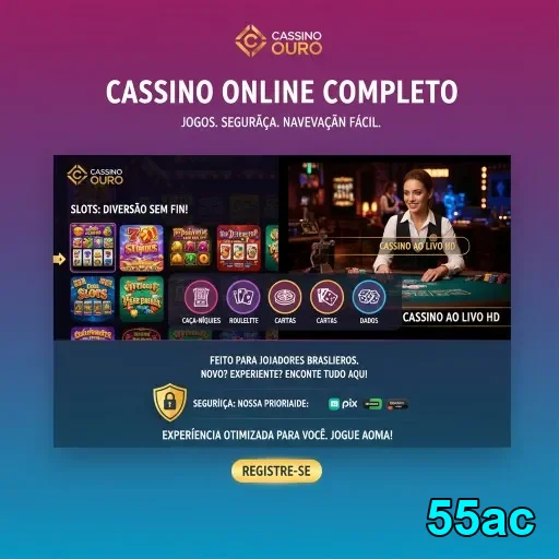 Interface de jogos VIP na 55ac com cassino ao vivo.