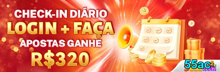 Imagem de promoção diária do aplicativo 55ac destacando prêmios.