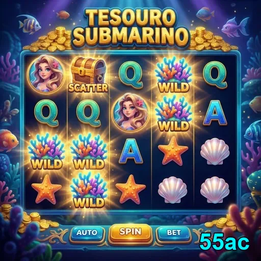 Slot do jogo Tesouro Submarino disponível no 55ac.