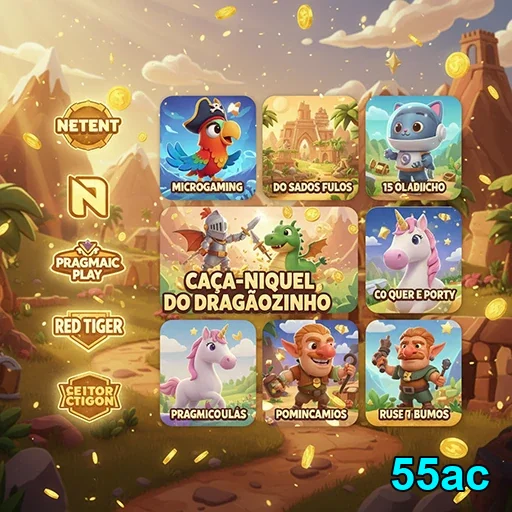 Variedade de jogos disponíveis na plataforma 55ac para VIPs.