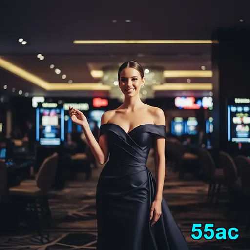 Croupier profissional em ambiente de jogos ao vivo na 55ac.